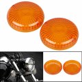 Xmmt Plastic Amber Turn Signal Lens Indicators Cover For Y-amaha V-star V-max Virago 250 750 1100 Road Royal Star 2pcs