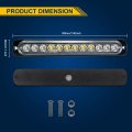 Rigidon 2 Pack Led Emergency Strobe 12 White Blue Surface Mount Flashing Lights For Trucks Car Grille Off-road Warning