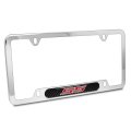 Chevrolet Camaro Ss Real Carbon Fiber Nameplate Chrome Stainless Steel License Plate Frame 