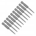 Uxcell 10 Pcs T7 Magnetic Torx Screwdriver Bits 1 4 Inch Hex Shank 2-inch Length S2 Security Tamper Proof Screw Driver Kit