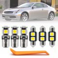 13pcs Super Bright Interior Led Lights Kit For Infiniti G35 Coupe 2003 2004 2005 2006 2007 Map Dome Door Vanity Mirror Trunk