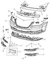 Genuine Chrysler 68081883ad Fascia Bracket 
