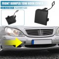 Uxcell Car Front Right Bumper Tow Hook Cover For Mercedes-benz S500 S600 2001-2006 S430 2003-2006 No A2208851223 Black