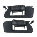 1 Pair Sunvisor Sun Shade Black With Vanity Mirror Left Right Replacement For 1997-2004 C5 Corvette 2-door 
