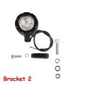 Super Bright Offroad 2 Round Led Fog Light Pods For Motorcycle 6000k Cool-white Long Range Spot Beam Rugged Die-cast Aluminum