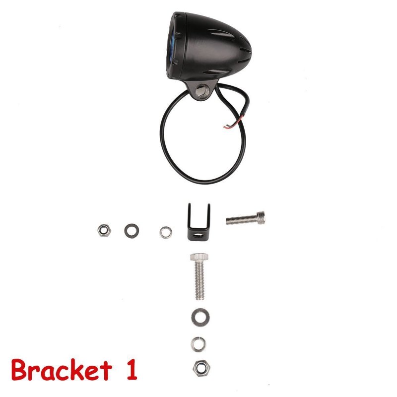 Super Bright Offroad 2 Round Led Fog Light Pods For Motorcycle 6000k Cool-white Long Range Spot Beam Rugged Die-cast Aluminum