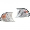 2000 Bmw 323i Pair Park Signal Lights Driver And Passenger Side Marker Combo For Coupe Convertible W White Lens E46 Bm2520108 