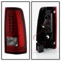 Acanii For 2003 2004 2005 2006 Chevy Silverado 1500 2500 3500 Red Led Tail Lights W Led Tube Brake Lamps Left Right