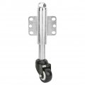 Spring Loaded Wheel Pu 2 Rubber Gate Caster 110lbs Swivel Fence Industrial Hardware 