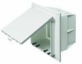Arlington Dbvr2w-1 Outdoor Electrical Box With Weatherproof Cover For Flat Surface Construction White Vertical 2-gang 