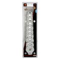 W452 10 Piece Metric Open End Crowfoot Wrench Set 3 8 In Drive Alloy Steel With Storage Rail Silver 