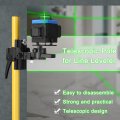 Vislone Max 4 2m Height Adjustable Line Leveler Stand Bar Telescopic Pole Bracket 1 Thread Lift Extend Holder For Level