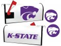 Kansas State Wildcats Magnetic Mailbox Cover Sticker Set Officially Licensed Collegiate Product 