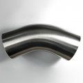 2 5 Stainless 45a Mandrel Bend Elbow 1 5d 3 75 Clr Loose Radius 16ga 065 Wall Legs Ss304 Exhaust Fabrication 