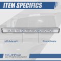 Auto Dynasty Rear High Mount Chrome Housing Led Third 3rd Brake Light Lamp Compatible With Toyota Rav4 Xa40 13-18 Lexus Gx460