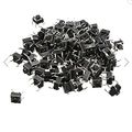 Daoki 100pcs 6x6x6 Mm Miniature Micro Momentary Tactile Tact Touch Push Button Switch Quality Spst Mini Small Pcb 