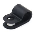 Baomain R-type Cable Clamp 1 4 Inch Black 100 Pack