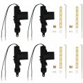 Etopars 4 X Black Car Plastic Universal Heavy Duty Power Door Lock Actuator 2 Wire 12v 