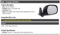 Right Passenger Side Power Mirror Without Heated Glass Compatible With 2003 2009 Toyota 4runner