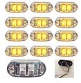 Long Haul 12 2 6 X1 Clear Amber Surface Mount Led Clearance Marker Lights 12v For Trucks Campers Trailers Rvs El-112602ca12 