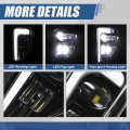 Auto Dynasty L-led Drl Front Bumper Driving Fog Light Lamps With Adapter And Wiring Harness Compatible Chevy Silverado 1500