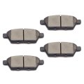Rear Ceramic Disc Brake Pad Set D1161 For Ford Fusion 2006 2012 Lincoln Mkz Zephyr Mazda 6 2013 Mercury Milan 2011 4 Pieces 
