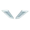 V4 Mirror Hole Covers 97380901a Silver Round Left Side Windshield Mount For Track Use