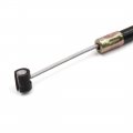 Uxcell 225cm Length Black Rubber Coated Motorcycle Motorbike Clutch Cable For Cg200