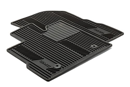 GM Accessories 22757756 Front and Rear All-Weather Floor Mats in Black with Deep Rib and XTS Logo 
