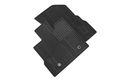 Gm Accessories 22832328 Front All-weather Floor Mats In Jet Black With Deep Rib And Gmc Logo 