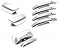 Erush Ultra Chrome Mirrors 4door Handles Tailgate Covers W Cam Holes For 14-16 Chevy Silverado 2500 3500 Double Crew Not Fit 