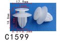 Autobahn88 Exterior Rocker Molding Clip Compatible With Toyota 16-18 Prius Oem 7586752020 Pack Of 20