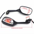 Httmt Mt337- New Aftermarket Mirrors Compatible With Suzuk Gsxr 600 750 2009 2010 2011 2012 1000 Black Yellow Turn Signal Light