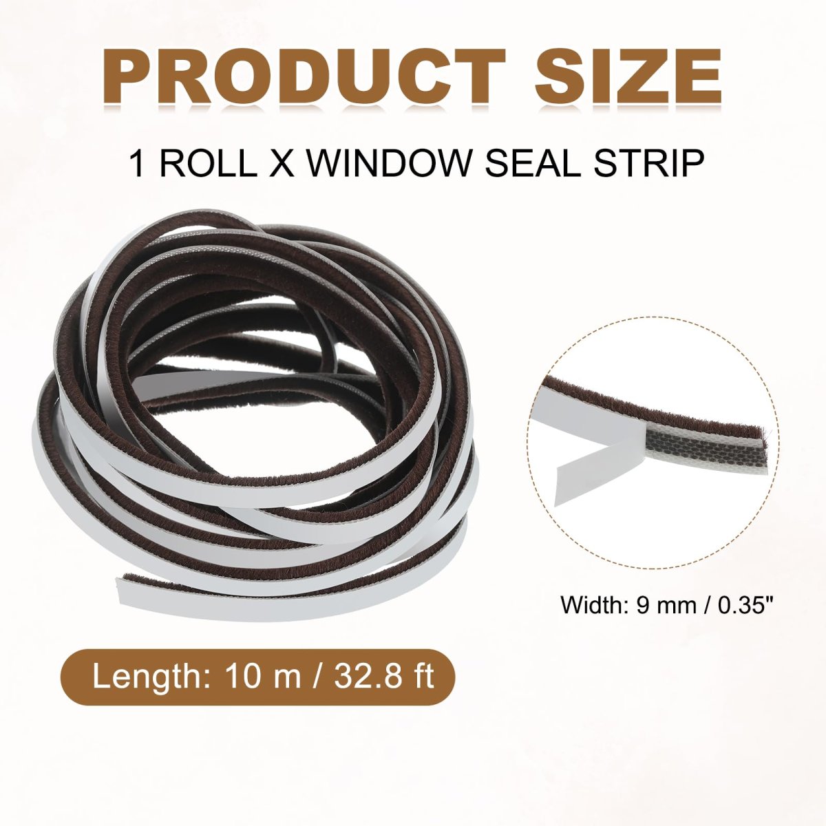 32 8 Ft Window Seal Strip Self Adhesive Weather Stripping Sliding Door Soundproof Dustproof Draft Blocker For Cabinet Doors