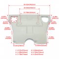 Kuafu Aluminum Engine Skid Plate Compatible With 2005-2015 Toyota Tacoma 4x4 Or Prerunner Replace For Part Number Pt212-35075