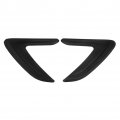 Qiilu Car Fender Side Vents Decorative Stickers Abs Black Air Flow Intake Hole Grille Spoiler Auto Exterior Accessories For 3