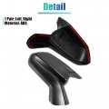 X Autohaux 1 Pair Door Wing Rearview Side Mirror Cover Trim Shell Carbon Fiber Pattern Black For Chevrolet Camaro 2016-2023