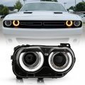 Acanii For Halogen W O Air Ducts Model 2015-2022 Dodge Challenger Led Drl Projector Headlight Headlamp Passenger