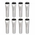 8 Pcs Caulking Nozzles 7mm Width Stainless Steel Reusable Caulk Nozzle Applicator Tool For Kitchen Bathroom Window 