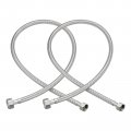 60 Inch Long Faucet Supply Line Connector 2pcs G 3 8 Female Compression Thread X 1 2 Straight 304 Stainless Steel Water Hose 