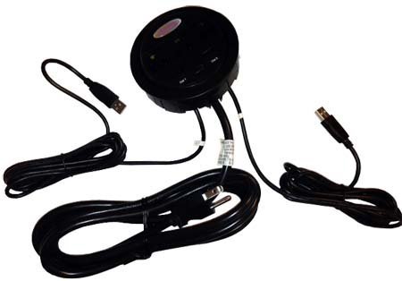 Power Tap Grommet With Hidden Center W 3 And 2 Usb Pack