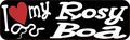 10in X 3in I Love My Rosy Boa Magnet Car Door Magnetic Truck Magnets By Stickertalk 