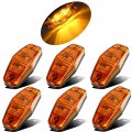 Suna 6 Pcs 2 5a Amber Clearance Lights Led Trailer Side Fender Marker Truck Camper Waterproof Dot Approved 