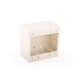 Hellermann Tyton Tsrfw-jbd2 Dual Gang Junction Box Pvc Office White 