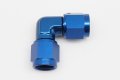 Autobahn88 Aluminum Anodized Hose End Fitting Female To An Swivel 90-degree An8 Blue 