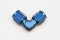 Autobahn88 Aluminum Anodized Hose End Fitting Female To An Swivel 90-degree An8 Blue