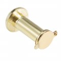 Uxcell Door View Solid Brass 220-degree Viewer With Cover For 1-3 8 To 2-1 4 Inch Thick Doors Polished Gold Finish 3 Pcs