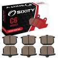 Sixity C6 Front Rear Ceramic Brake Pads For Honda Cb750f Super Sport Supersport 1979-1980 Complete Set 