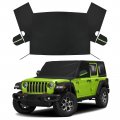 Sportuli Windshield Front Side Window Snow Cover Replace For Jeep Wrangler Jeep Gladiator 600d Oxford Cloth Frost Guard With 