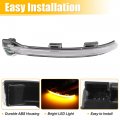X Autohaux 1 Pair Car 3 Led Front Left And Right Side Mirror Turn Signal Light 5gd949101 5gd949102 For Vw Golf 2012-2018